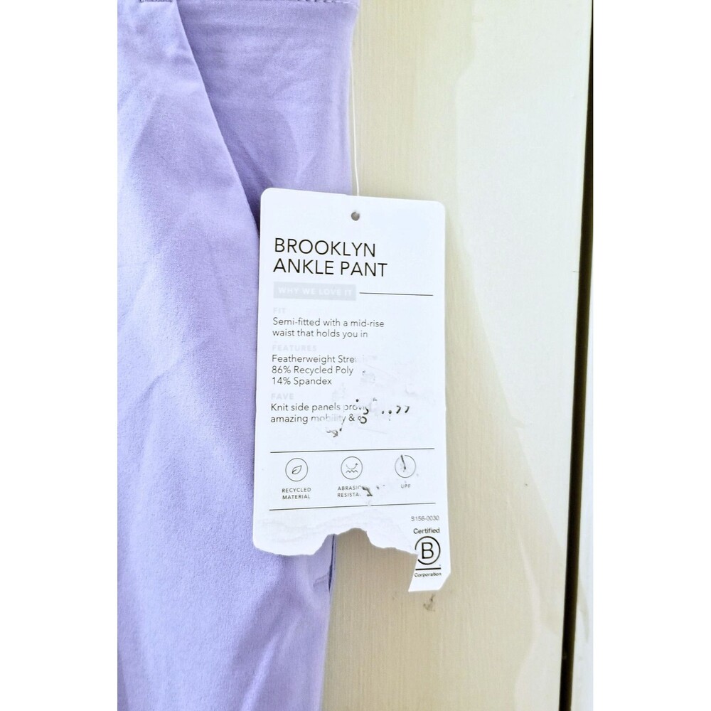 NWT ATHLETA Women's Brooklyn Ankle Pant Victorian Periwinkle Blue Plus Sz 24 - Picture 7 of 9